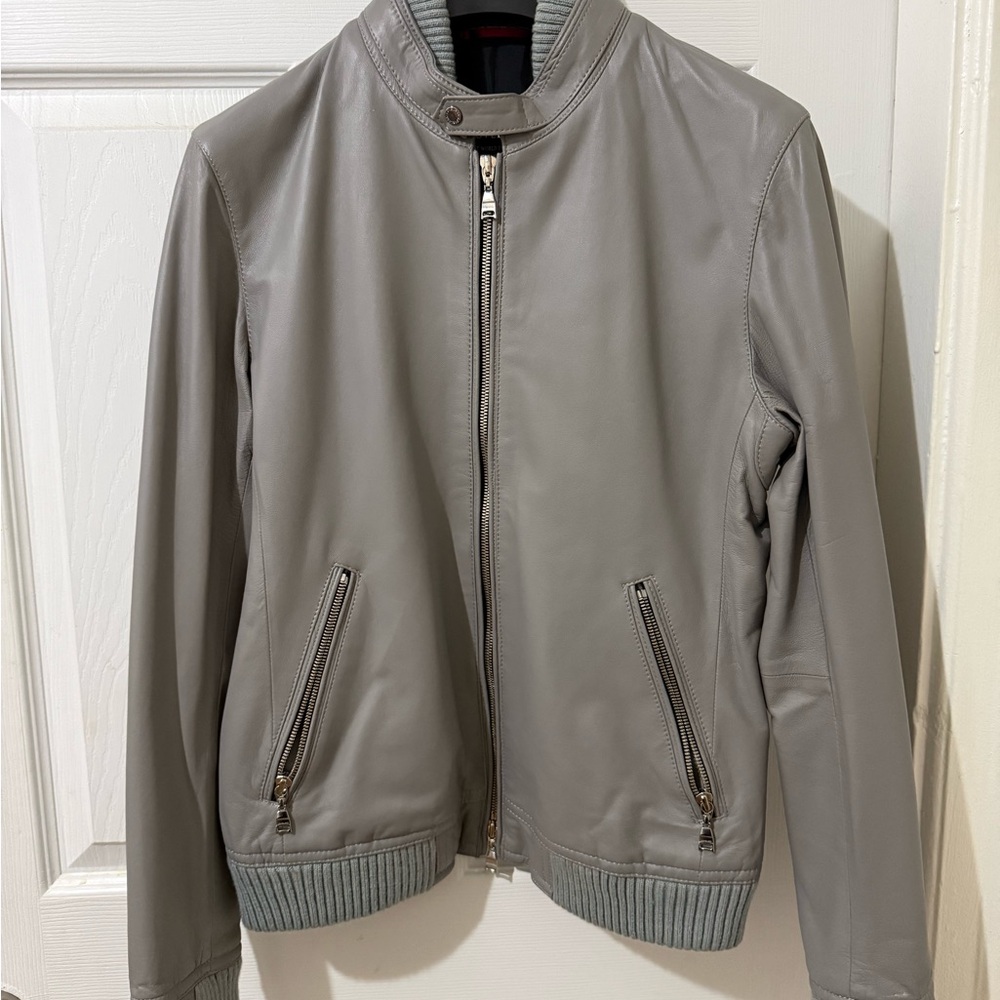Men's Classic Gray Bomber Jacket